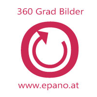 Das Bild zeigt das Logo der Firma EPano.at für 360 Grad Bilder